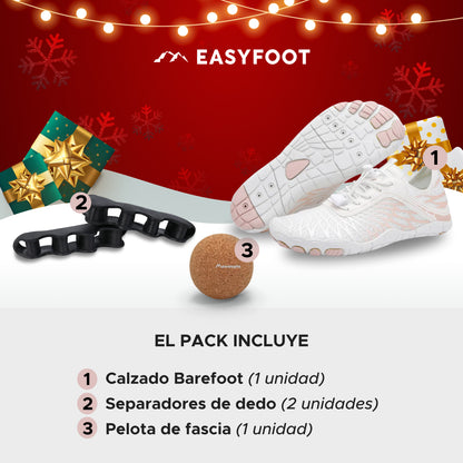 Pack Bienestar Completo Barefoot Samplex + Separadores de dedo + Pelota de fascia